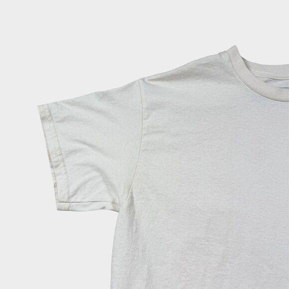 LIRA Creative Society T-Shirt Men's Medium White Graphic Smiley Globe Streetwear - Picture 4 of 8